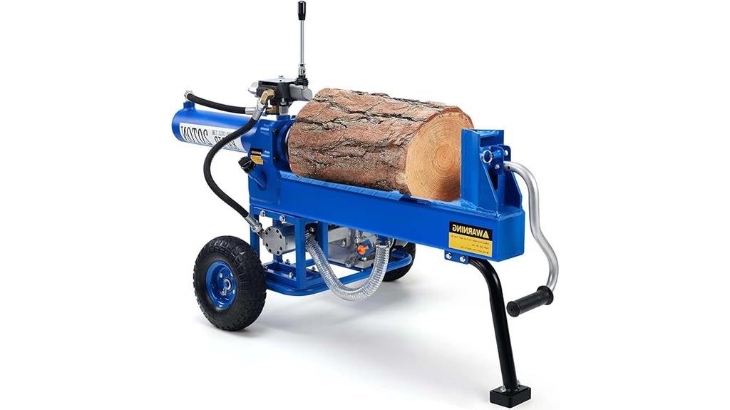 portable 20 ton log splitter