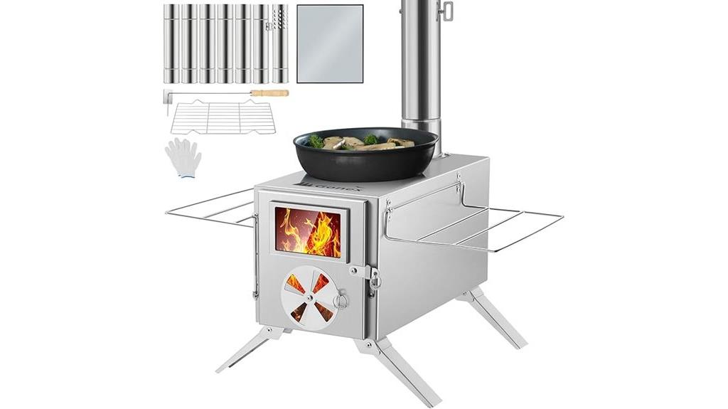 portable camping wood stove