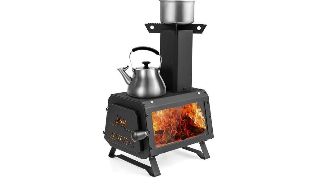 portable camping wood stove