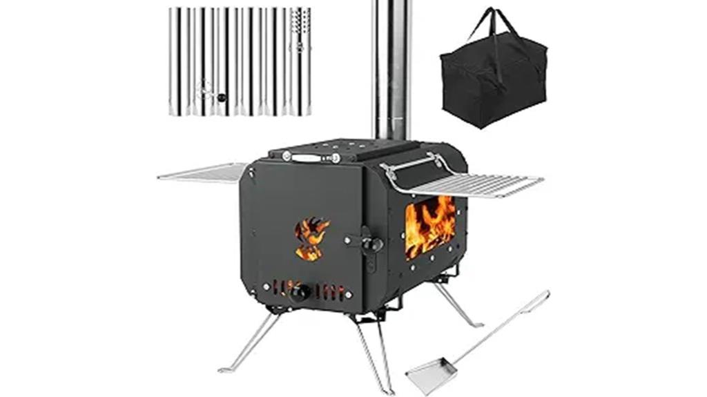 portable camping wood stove