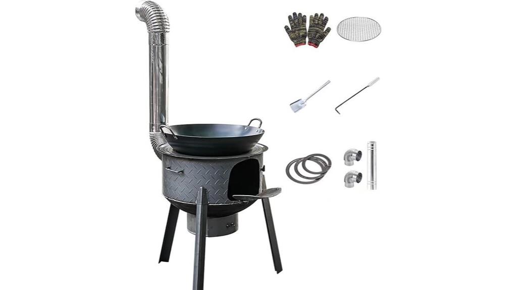 portable camping wood stove