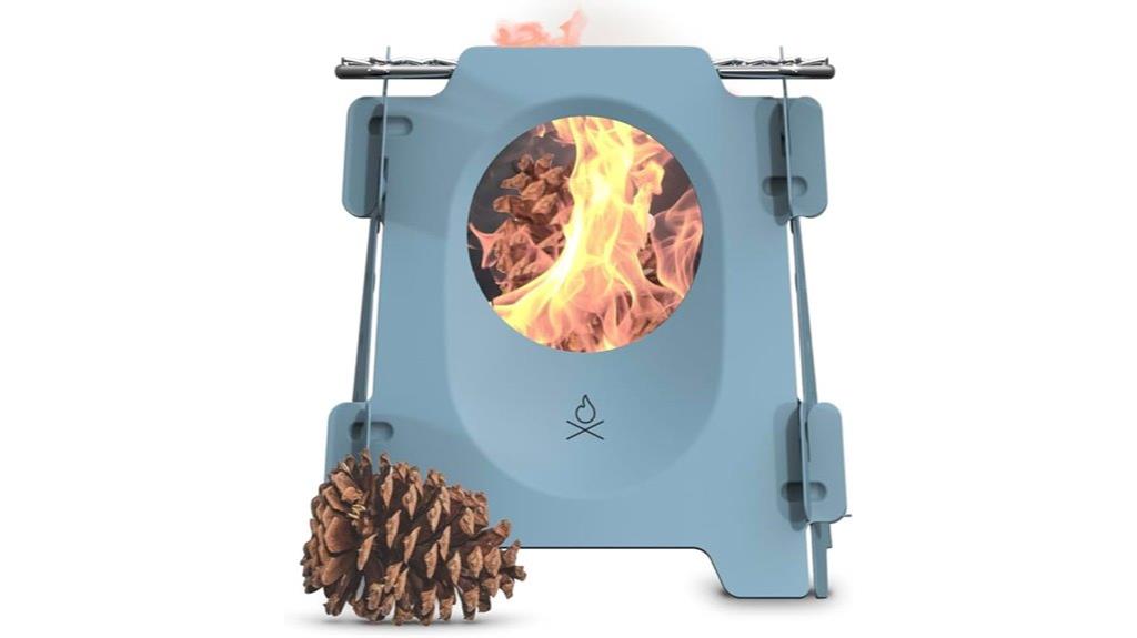 portable collapsible wood stove