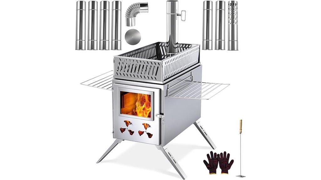 portable hot tent stove