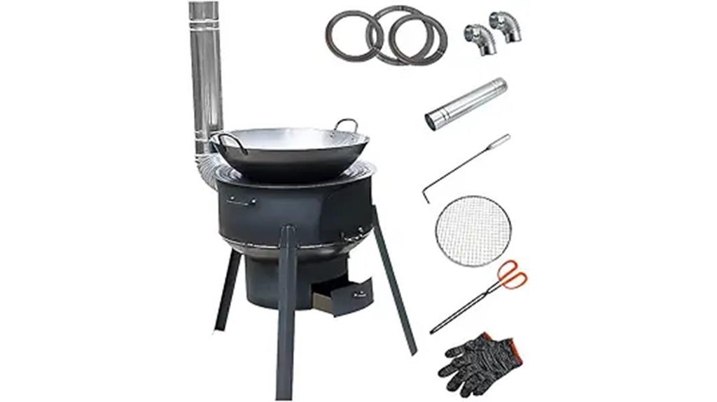 portable iron camping stove