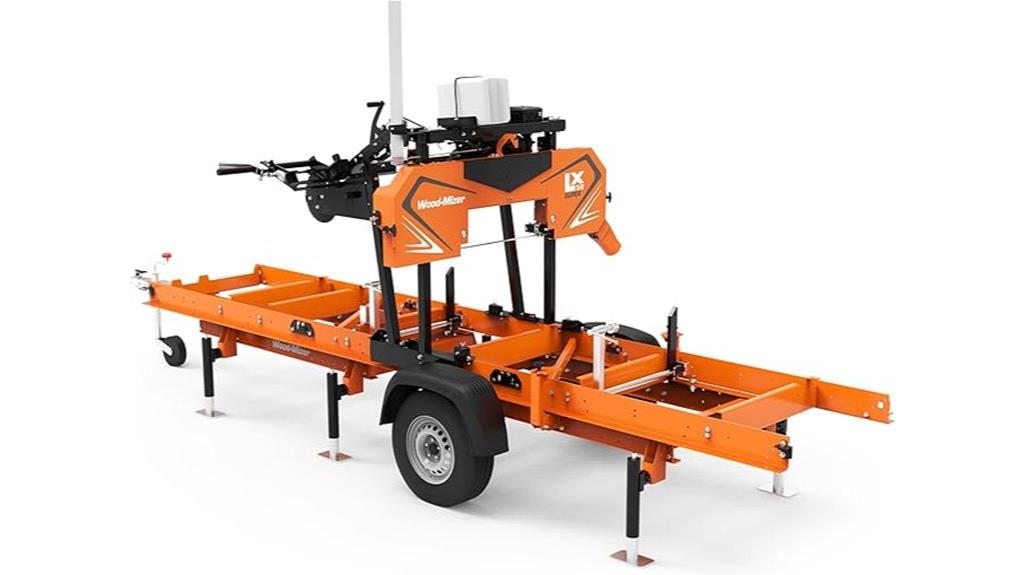 portable sawmill with 26 inch capacity