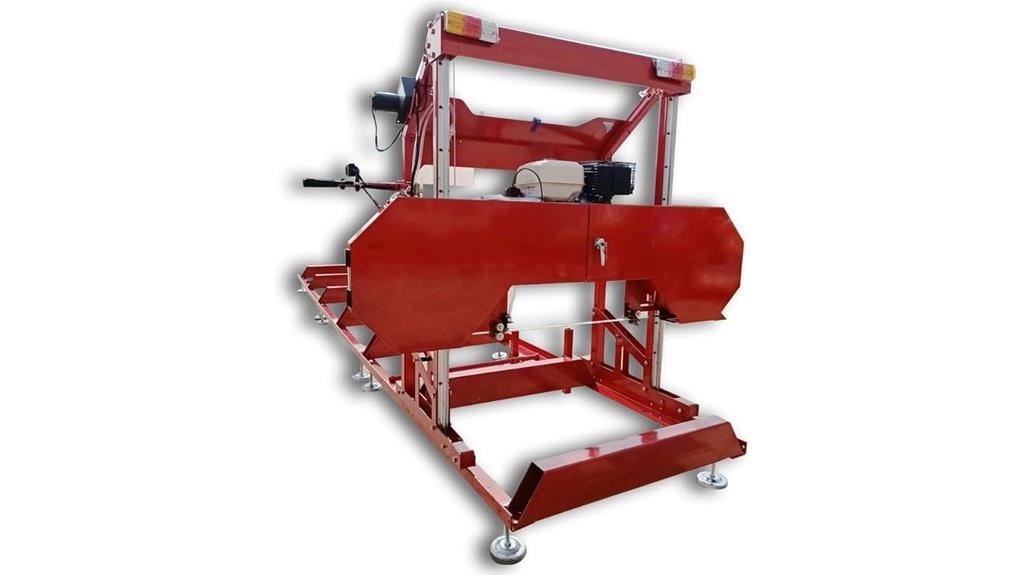 portable sawmill with gas