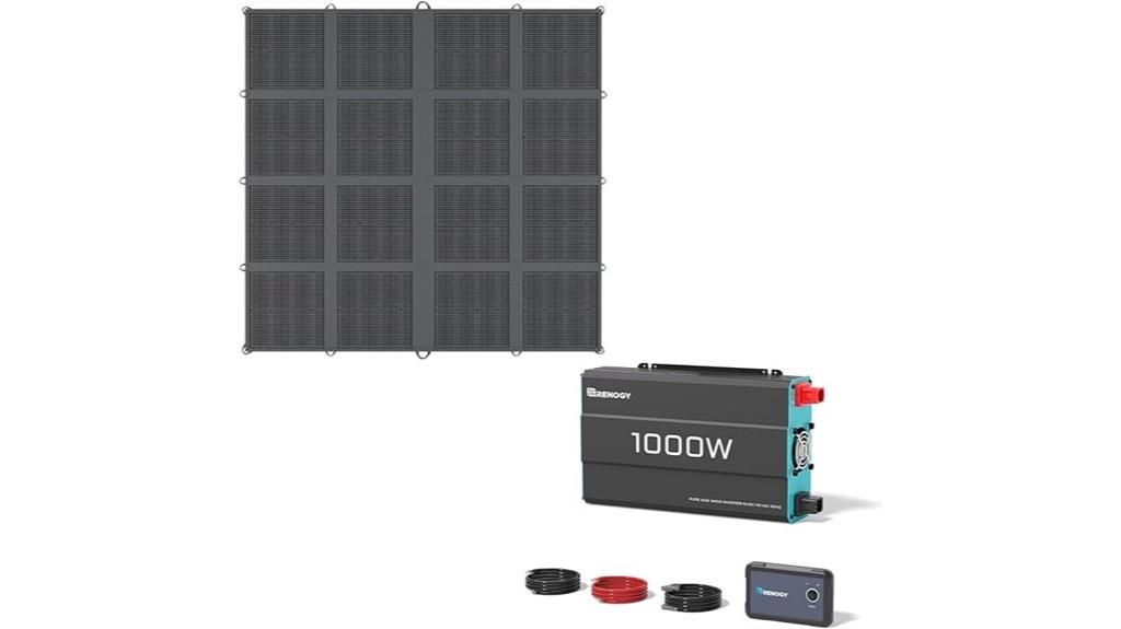 portable solar power bundle