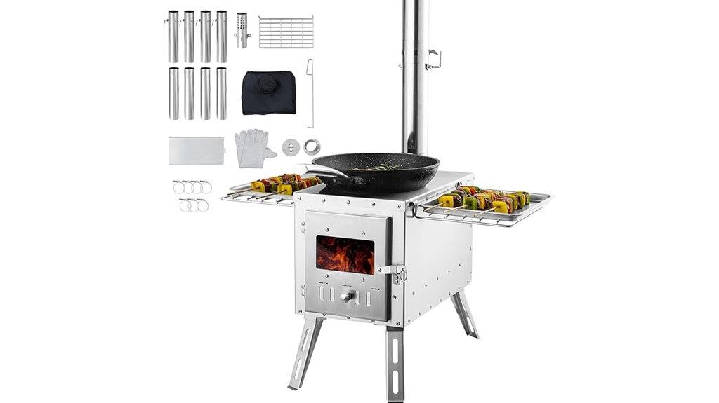 portable stainless steel camping stove