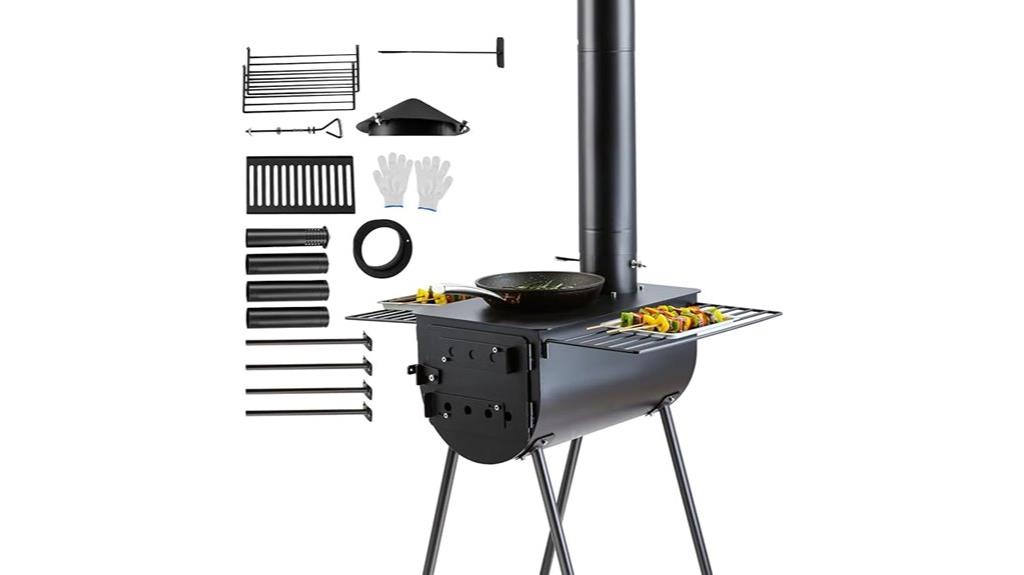 portable steel camping stove