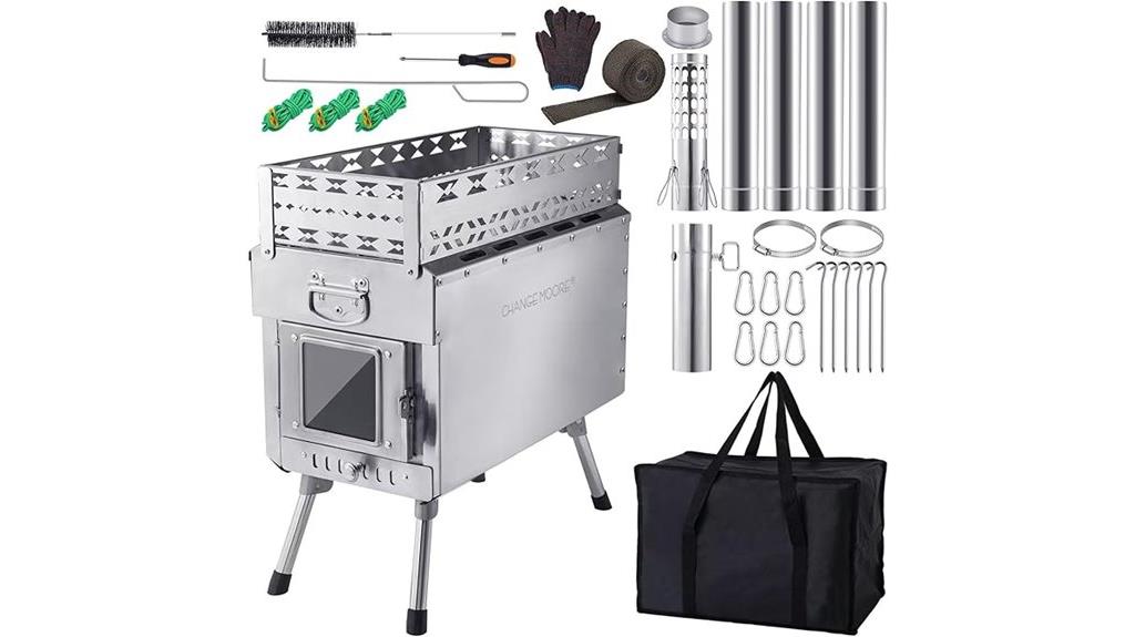 portable wood burning sauna