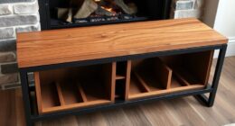 raised hearth bench storage
