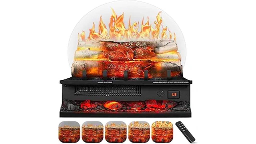 remote controlled electric fireplace
