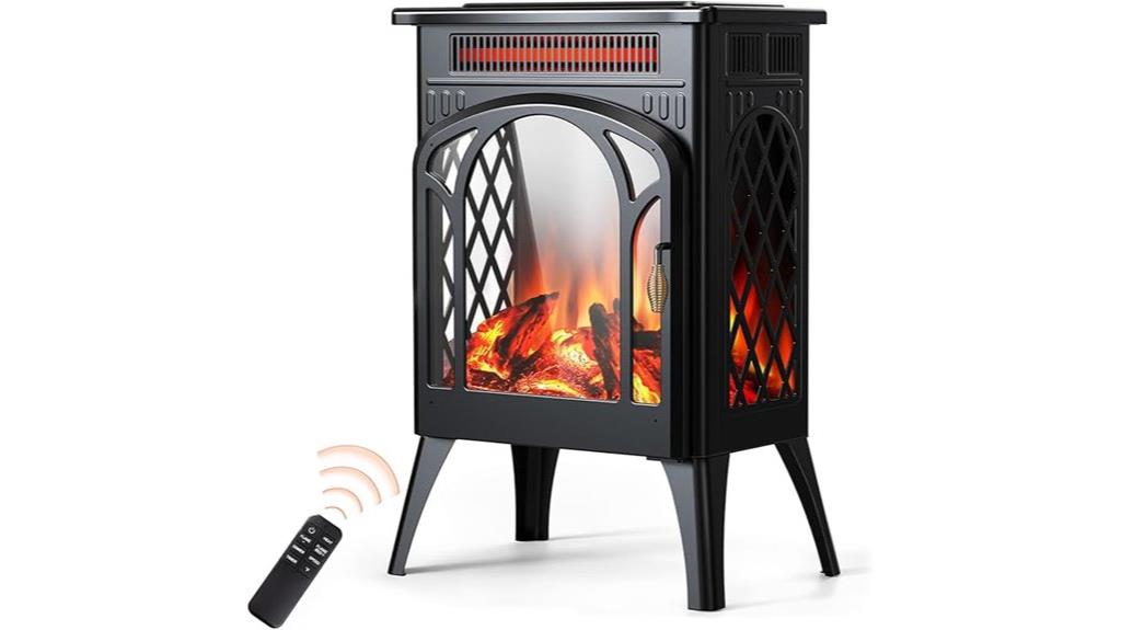 remote controlled electric fireplace