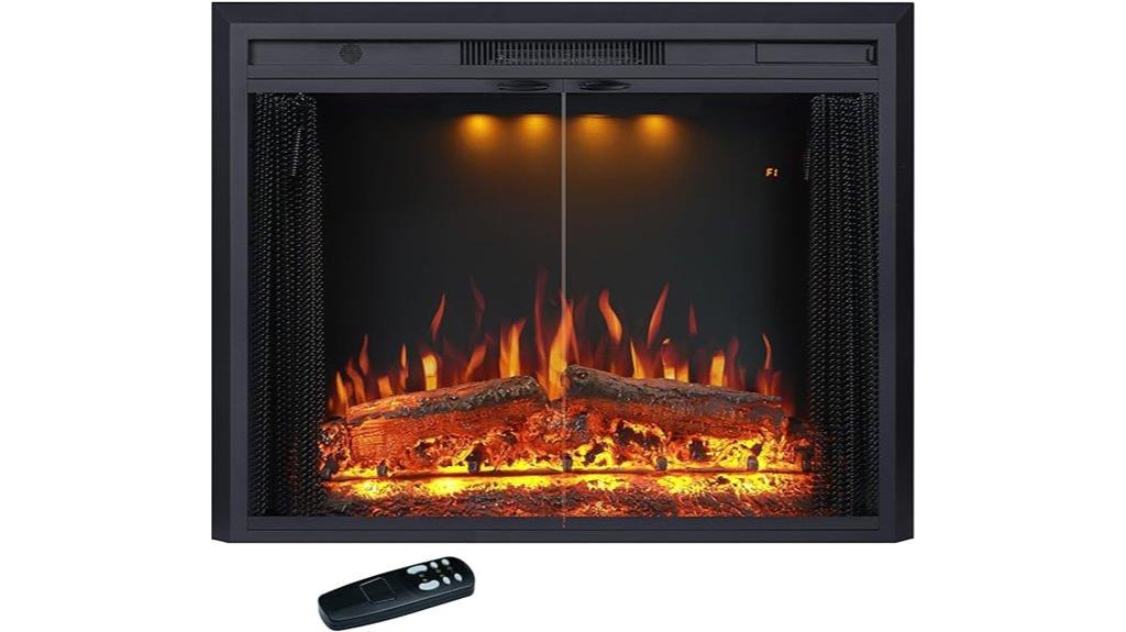 remote controlled electric fireplace