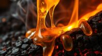resin and sap flammability