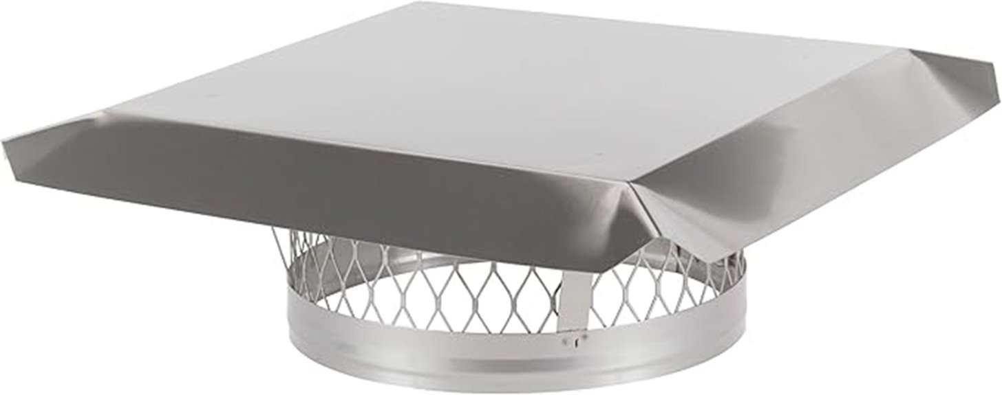 round stainless steel chimney cap