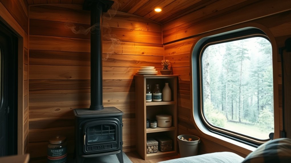 safe sustainable tiny home heating