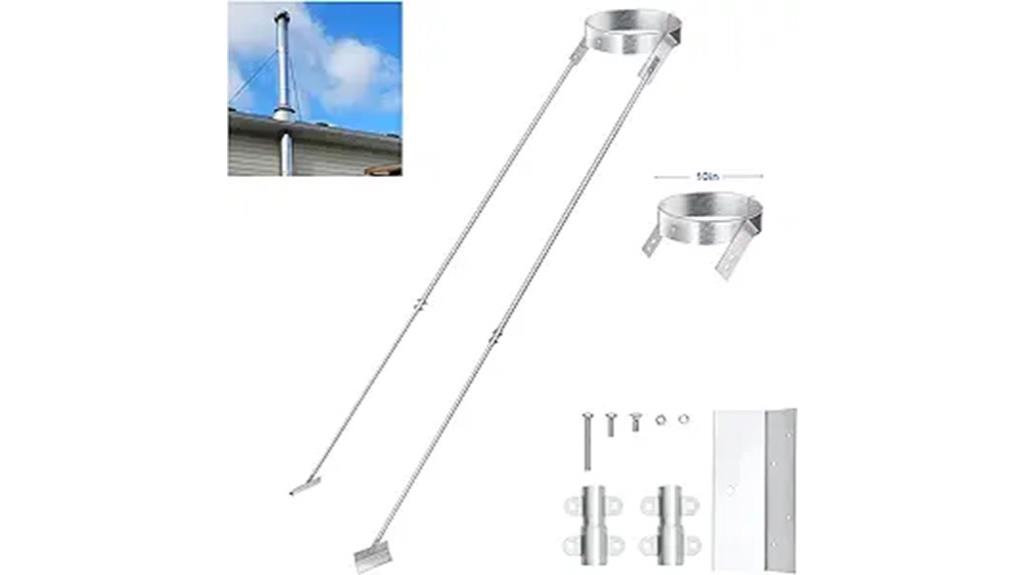 silver plated roof support
