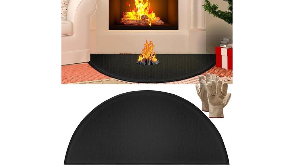 six layer fireproof hearth rug