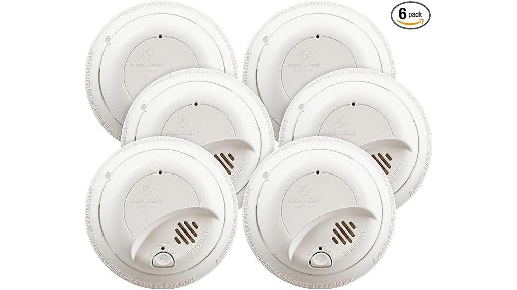 six pack hardwired smoke detectors