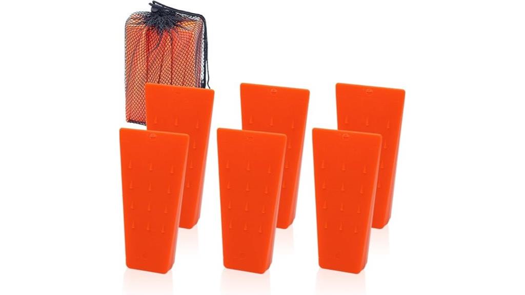 six piece tree wedges