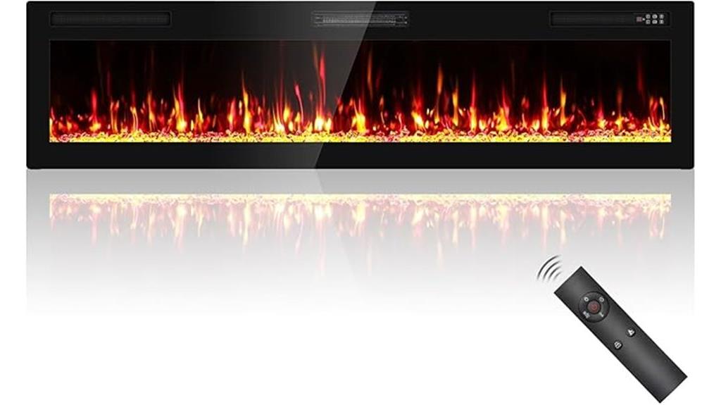 slim electric fireplace insert