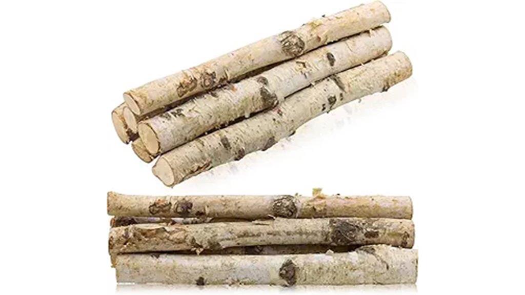 small birch log pack