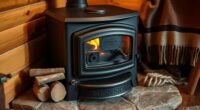 small cabin wood stove sizing
