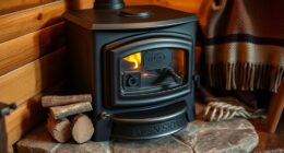 small cabin wood stove sizing