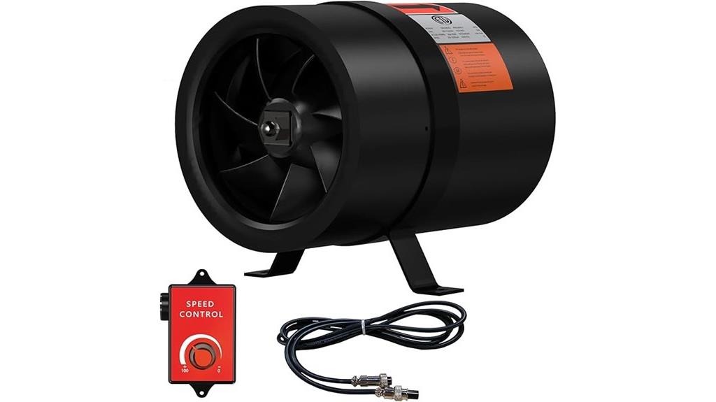 small duct fan speed
