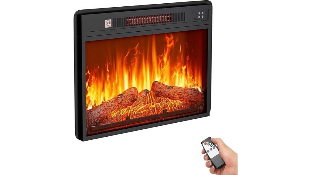 small electric fireplace insert
