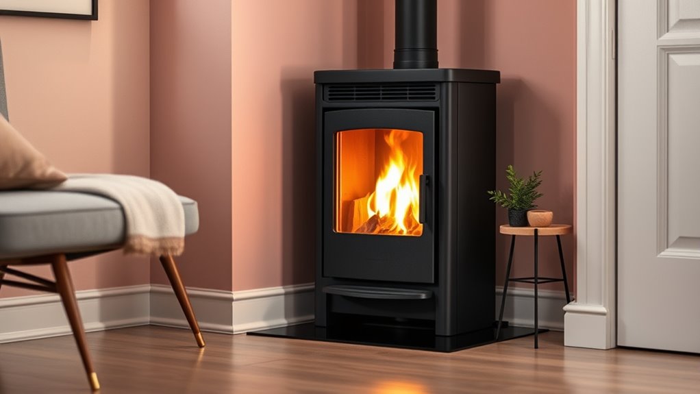 small room corner stoves