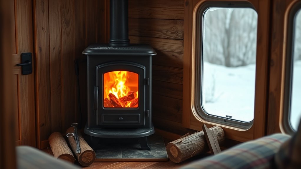 small safe wood stove