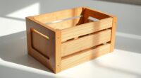 small space wood crate