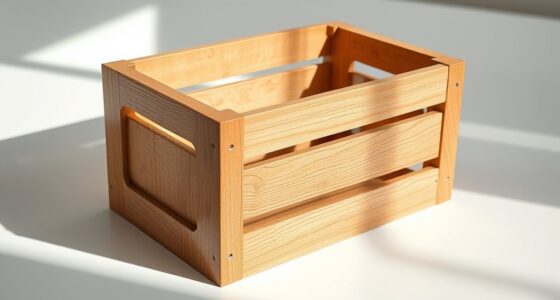 small space wood crate