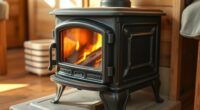 small stove heats tiny home