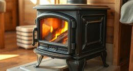 small stove heats tiny home