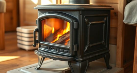 small stove heats tiny home