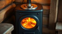 small wood stove blow fans