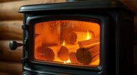 small wood stove btu range