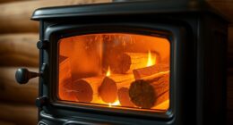 small wood stove btu range