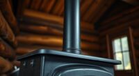 small wood stove chimney height