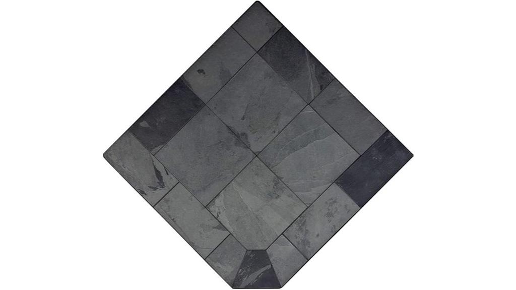smokey grey slate corner hearth