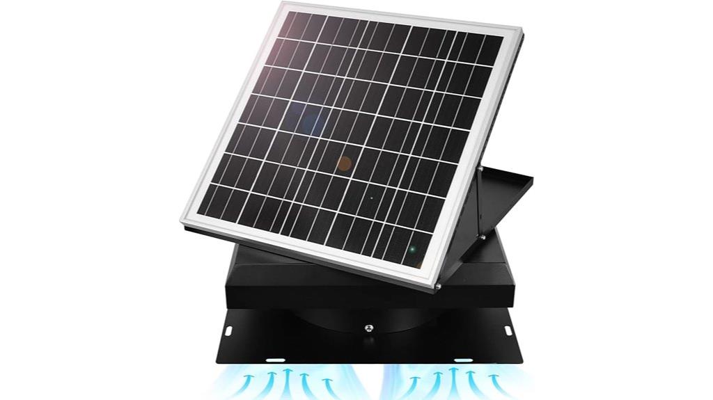 solar attic roof fan