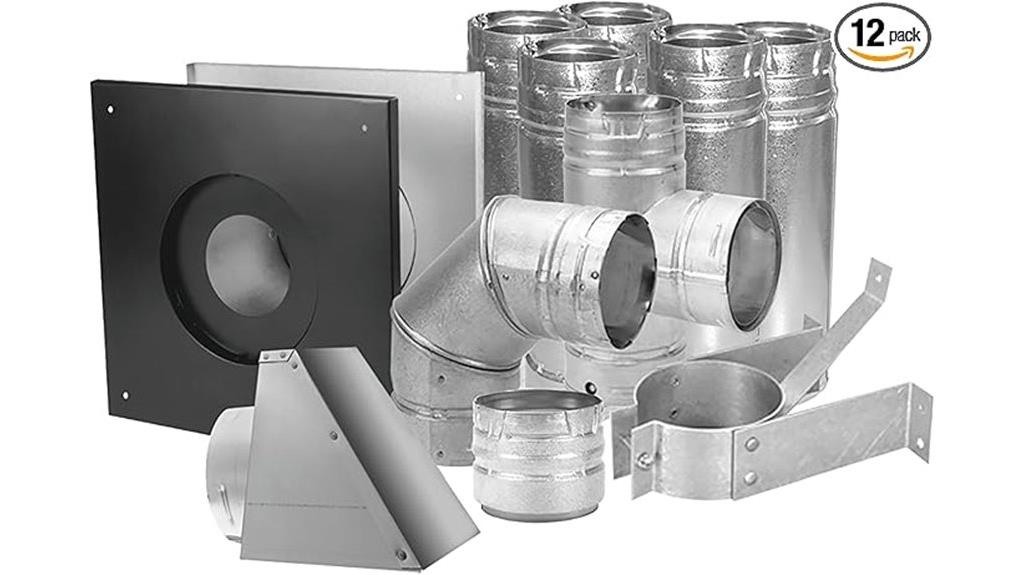 stainless pellet vent kit