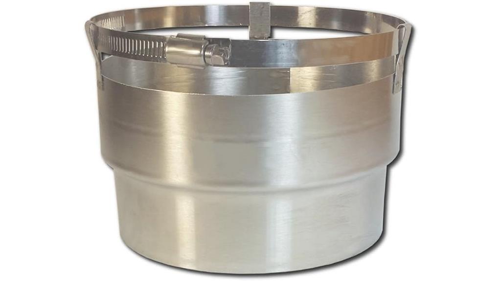 stainless steel chimney adapter