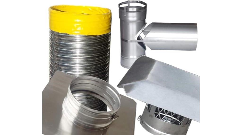 stainless steel chimney kit