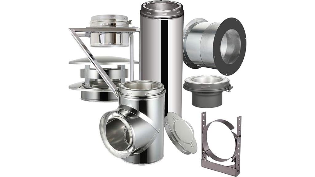 stainless steel chimney kit