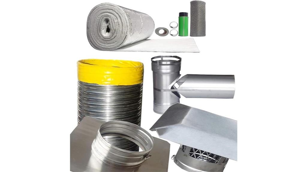 stainless steel chimney kit