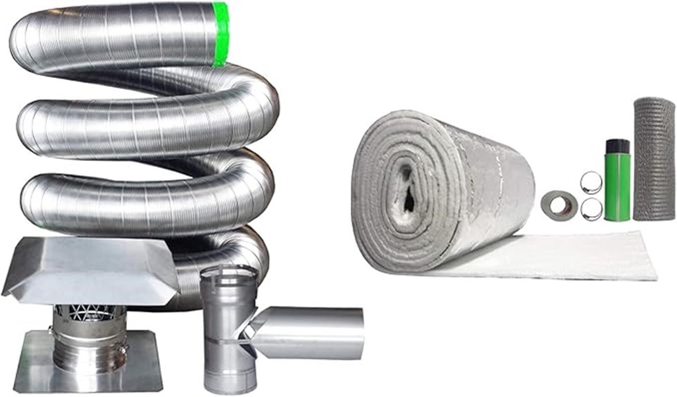 stainless steel chimney kit
